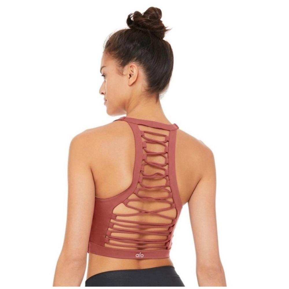 Alo strappy sports bra